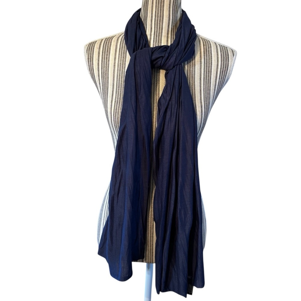 NWT Chuns Scarf / Wrap Navy Blue Large Super Soft Accessory Comfy Fall Winter - Picture 3 of 14